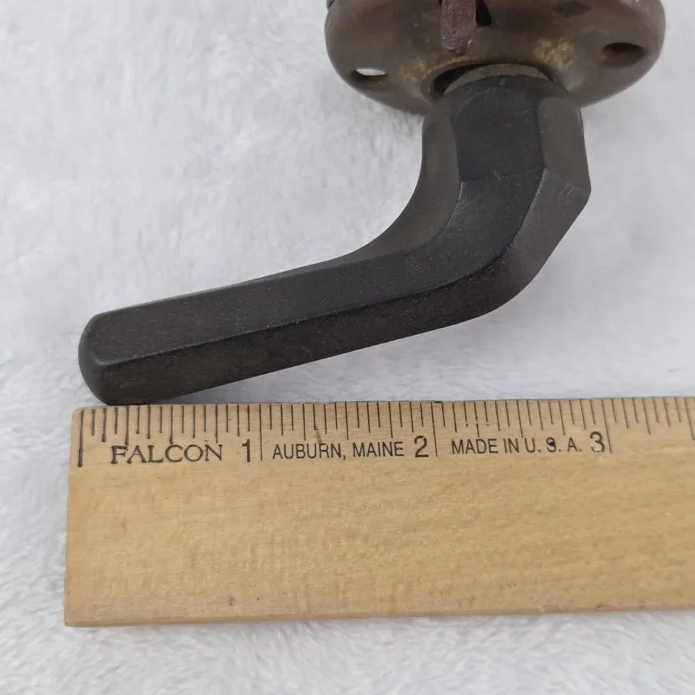 Vintage Bakelite Door Knob & Lever Lockset Black Architectural Hardware